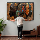 Abstract Afro American Women Wall Art Canvas Print by MyGreatCanvas | Canvas Wall Art Prints | Photo Prints & Wall Decor