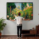 Gustav Klimt Boho Mountain Landscape Large Wall Art, by MyGreatCanvas | Canvas Wall Art Prints | Photo Prints & Wall Decor
