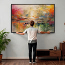 Colorful Abstract Canvas Wall Art — Large Textured Oil by MyGreatCanvas | Canvas Wall Art Prints | Photo Prints & Wall Decor
