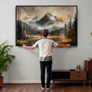 Mountain Lake Canvas Wall Art — Rustic Forest Landscape by MyGreatCanvas | Canvas Wall Art Prints | Photo Prints & Wall Decor