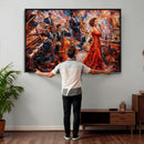 Jazz Band Canvas Wall Art — Jazz Club Singer Saxophone Print by MyGreatCanvas | Canvas Wall Art Prints | Photo Prints & Wall Decor