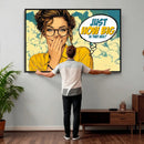 Pop Art Print Bathroom Sign Wall Art Canvas Print — Funny by MyGreatCanvas | Canvas Wall Art Prints | Photo Prints & Wall Decor