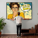 Pop Art Print Bathroom Sign Wall Art Canvas Print — Funny by MyGreatCanvas | Canvas Wall Art Prints | Photo Prints & Wall Decor