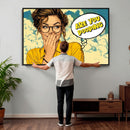 Pop Art Print Bathroom Sign Wall Art Canvas Print — Funny by MyGreatCanvas | Canvas Wall Art Prints | Photo Prints & Wall Decor