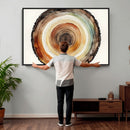 Natural Wood Slice Wall Art Canvas Print, Tree Ring Wall by MyGreatCanvas | Canvas Wall Art Prints | Photo Prints & Wall Decor