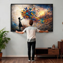 Banksy Girl Wall Art Canvas Print for Living Room Decor by MyGreatCanvas | Canvas Wall Art Prints | Photo Prints & Wall Decor