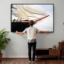 Sailboat Wall Art Canvas Print, Vintage Ship Bow Framed by MyGreatCanvas | Canvas Wall Art Prints | Photo Prints & Wall Decor