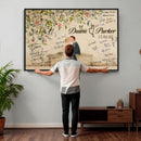 Wedding Guest Book Alternative Wall Art Canvas Print, Personalized Wedding Signature Poster, Custom Couple Photo Guestbook Canvas by MyGreatCanvas | Canvas Wall Art Prints | Photo Prints & Wall Decor
