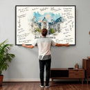 Wedding Guest Book Alternative Wall Art Canvas Print, Personalized Wedding Signature Poster, Custom Couple Photo Guestbook Canvas by MyGreatCanvas | Canvas Wall Art Prints | Photo Prints & Wall Decor