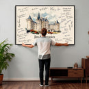 Wedding Guest Book Alternative Wall Art Canvas Print, Personalized Wedding Signature Poster, Custom Couple Photo Guestbook Canvas by MyGreatCanvas | Canvas Wall Art Prints | Photo Prints & Wall Decor