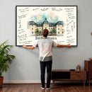 Wedding Guest Book Alternative Wall Art Canvas Print, Personalized Wedding Signature Poster, Custom Couple Photo Guestbook Canvas by MyGreatCanvas | Canvas Wall Art Prints | Photo Prints & Wall Decor