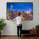 Charlotte Skyline Canvas Wall Art Print – North Carolina Cityscape Photography Print by MyGreatCanvas | Canvas Wall Art Prints | Photo Prints & Wall Decor