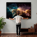 World Map and Global Flight Routes Map Canvas Wall Art, Worldwide Aviation Network Print, International Air Travel Wall Decor by MyGreatCanvas | Canvas Wall Art Prints | Photo Prints & Wall Decor