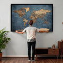 World Map Canvas Wall Art Canvas Print by MyGreatCanvas | Canvas Wall Art Prints | Photo Prints & Wall Decor