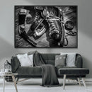 Old Pair of Mens Skates Wall Art Canvas, Men Skates Wall Art by MyGreatCanvas | Canvas Wall Art Prints | Photo Prints & Wall Decor