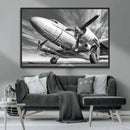 Vintage Airplane on Runway Canvas Print by MyGreatCanvas | Canvas Wall Art Prints | Photo Prints & Wall Decor