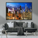 Los Angeles Night Wall Art Canvas Print
