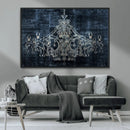 Dark Chandelier Wall Art Canvas Print by MyGreatCanvas | Canvas Wall Art Prints | Photo Prints & Wall Decor