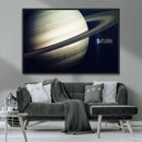 Framed Saturn Wall Art Canvas Print