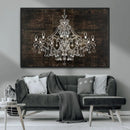 Rustic Chandelier Canvas Print by MyGreatCanvas | Canvas Wall Art Prints | Photo Prints & Wall Decor