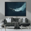 Swimmer Wall Art Canvas Print