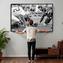 American Football Player Wall Art Canvas Print