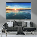 Blue Sky and Beach Wall Art Canvas Print