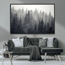 Misty Forest Canvas Wall Art – Monochrome Triptych Pine Tree by MyGreatCanvas | Canvas Wall Art Prints | Photo Prints & Wall Decor
