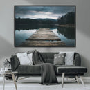 Wooden Bridge Near Lake Wall Art Canvas Print by MyGreatCanvas | Canvas Wall Art Prints | Photo Prints & Wall Decor