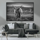 Fluffy Cattle Wall Art Print, Highland Cow Canvas, Framed by MyGreatCanvas | Canvas Wall Art Prints | Photo Prints & Wall Decor