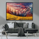 Mountain and Daylight Red Sunset Wall Art Canvas Print by MyGreatCanvas | Canvas Wall Art Prints | Photo Prints & Wall Decor