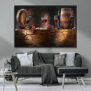 Wine and Barrels Wall Art Canvas Print by MyGreatCanvas | Canvas Wall Art Prints | Photo Prints & Wall Decor