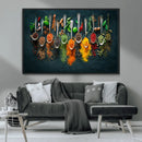 Colorful Spices Canvas Wall Art – Vibrant Kitchen Decor by MyGreatCanvas | Canvas Wall Art Prints | Photo Prints & Wall Decor