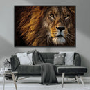 Mighty Lion Wall Art Canvas Print – Majestic Animal Portrait