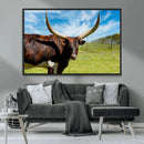 Longhorn and Cow Wall Art, Country Cow Wall Decor Canvas by MyGreatCanvas | Canvas Wall Art Prints | Photo Prints & Wall Decor