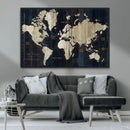 Antique Old World Map Wall Art Canvas Print by MyGreatCanvas | Canvas Wall Art Prints | Photo Prints & Wall Decor