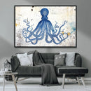 Octopus Canvas Wall Art | Coastal Marine Life Artwork for by MyGreatCanvas | Canvas Wall Art Prints | Photo Prints & Wall Decor