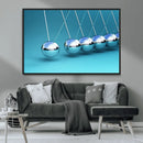 Wall Art Newton's Cradle Canvas Print, Framed Newton Cradle