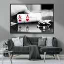 Aces Poker Art Poker Game Wall Art Canvas Print by MyGreatCanvas | Canvas Wall Art Prints | Photo Prints & Wall Decor