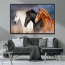 Animal Wall Art Three Horses Farmhouse Art Canvas, Framed by MyGreatCanvas | Canvas Wall Art Prints | Photo Prints & Wall Decor