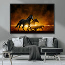 Horse Wall Art Canvas Print, Multi Panel Animal Canvas Print