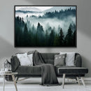 Captivating Misty Forest Wall Art Canvas, Premium Canvas