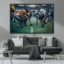 American Football Playing Wall Art Canvas Print by MyGreatCanvas | Canvas Wall Art Prints | Photo Prints & Wall Decor