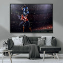 American Football Wall Art Canvas Print, Stadium Sport Wall