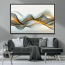 Abstract Wave Canvas Wall Art – Fluid Contemporary Elegance