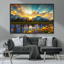 Grand Teton Park Sunrise Wall Art – Vibrant Landscape Canvas by MyGreatCanvas | Canvas Wall Art Prints | Photo Prints & Wall Decor