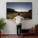Oregon Ducks Football Team Print - Eugene Autzen Stadium
