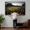 Oregon Stadium Canvas Wall Art - Captivating Game Day Scene