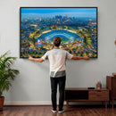 Los Angeles Dodgers Wall Art Canvas, Dodger Stadium Wall Art