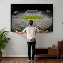 Beaver Stadium Night Game Triple Canvas Wall Art - Penn
